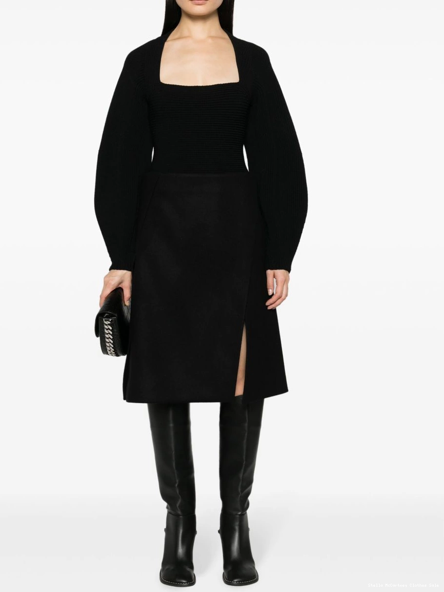 Cheap Women McCartney skirt front-split A-line felted Stella 0713